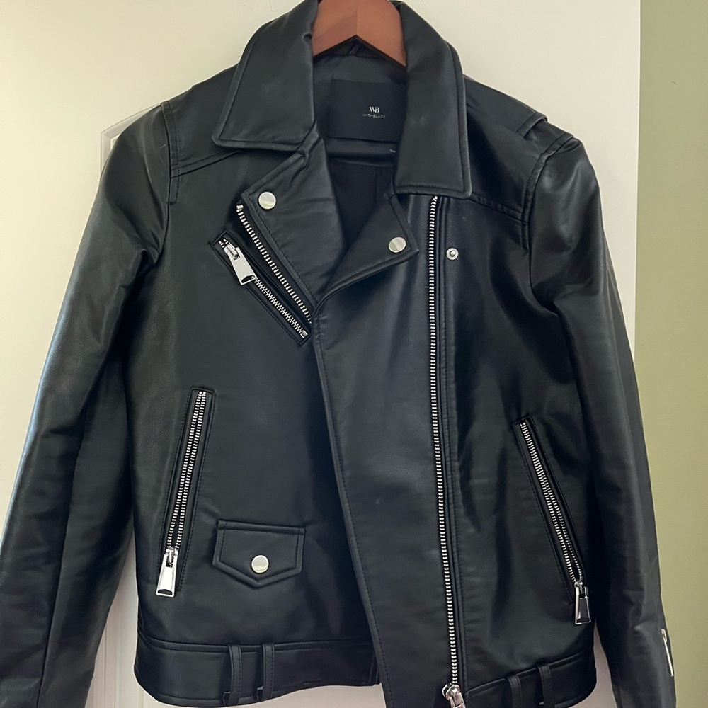 WithBlack Premium faux Black Leather Jacket